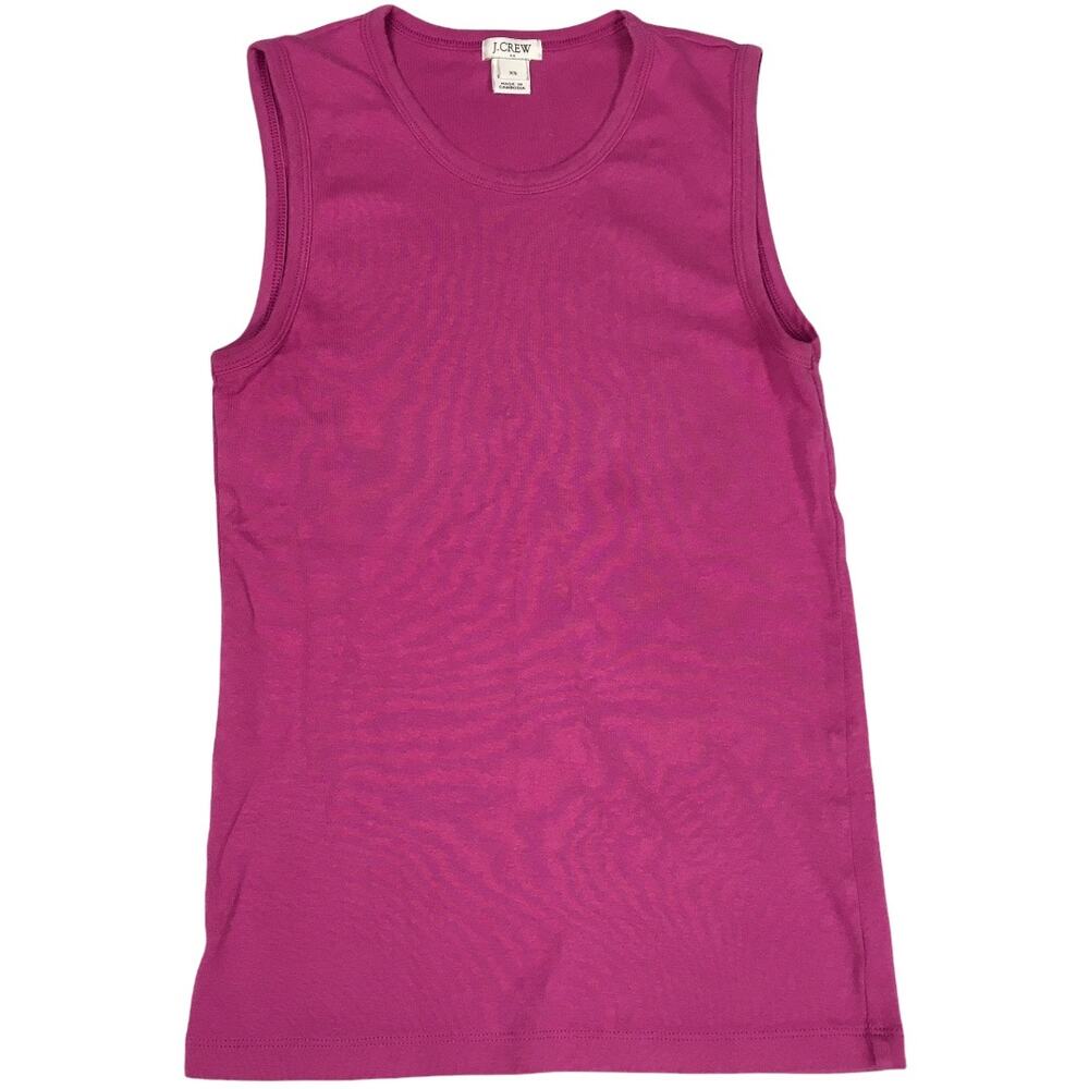 J. Crew Factory‎ Tank Top Perfect Fit Pink Sleeveless 100% Cotton Women's XS